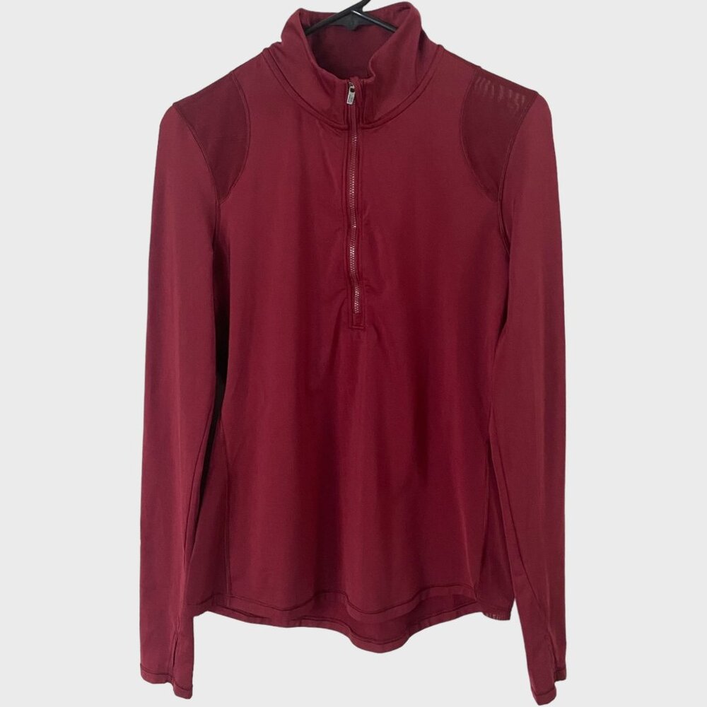 Victoria's Secret Sport Mock-Neck Half-Zip Shirt Women's Small Athletic Stretch